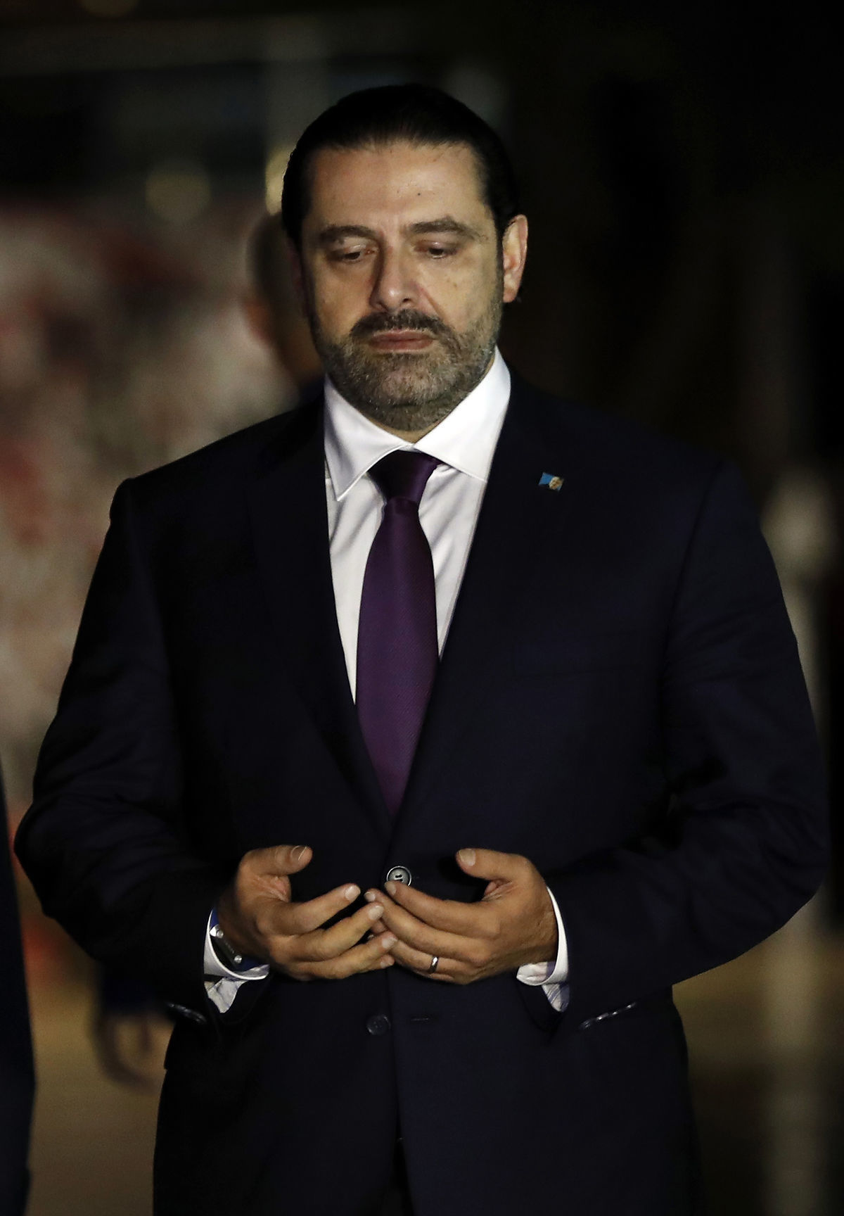 Saad Harírí po prílete do Libanonu.