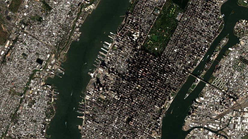 Manhattan v New Yorku (20. októbra o 17:51).