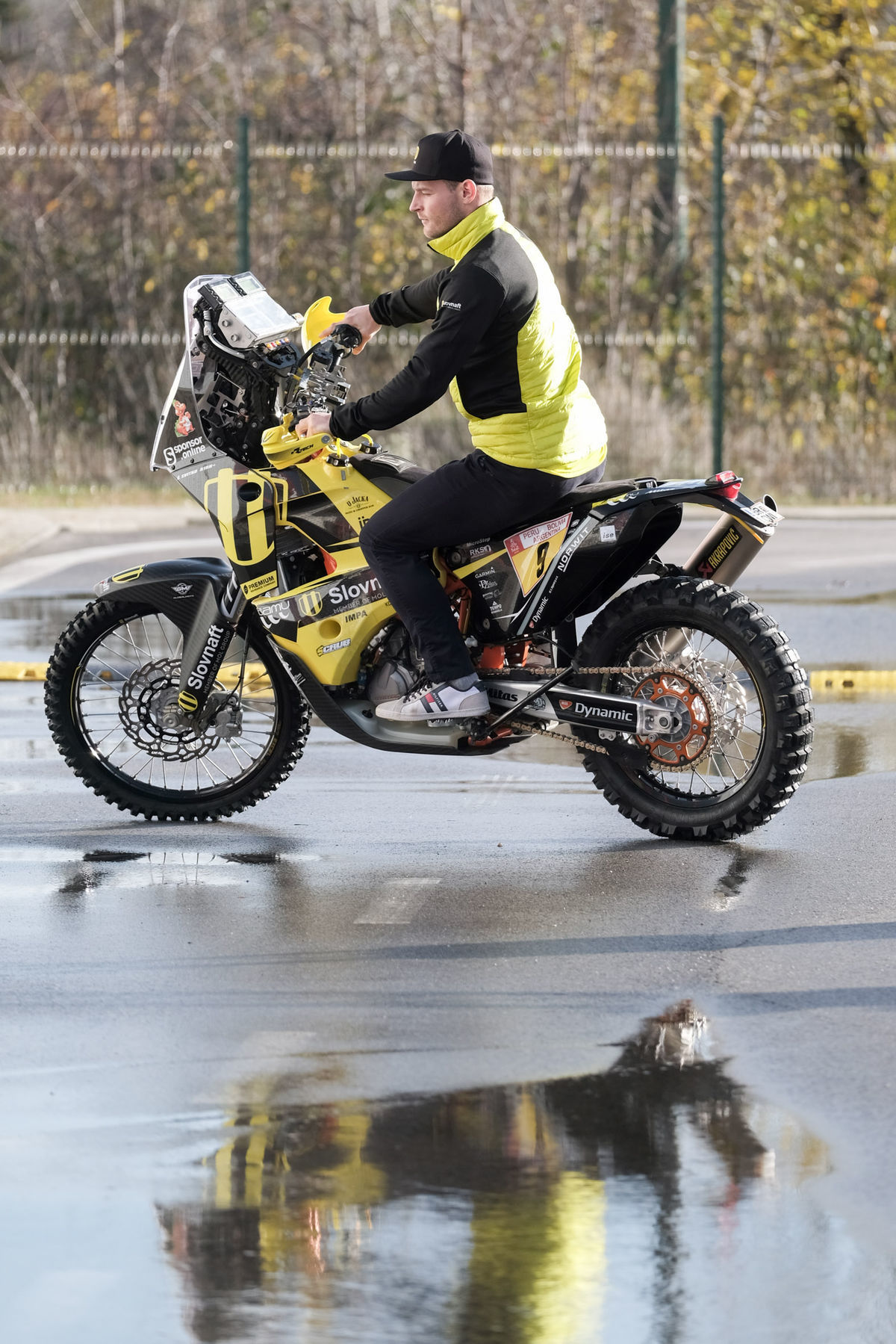 Štefan Svitko na motorke KTM, s ktorou sa...