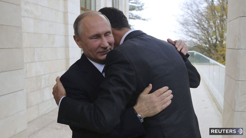 Vladimir Putin Bašar Asad objatie