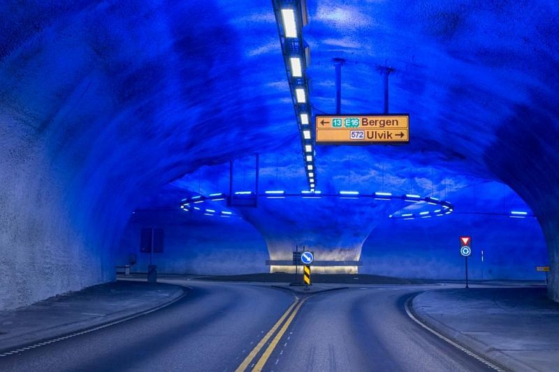 Tunel Leardal - Nórsko