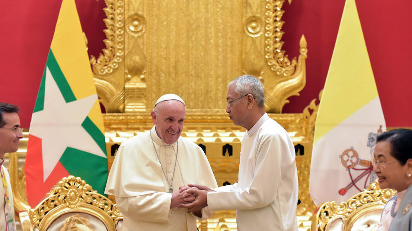 Mjanmarsko, pápež František