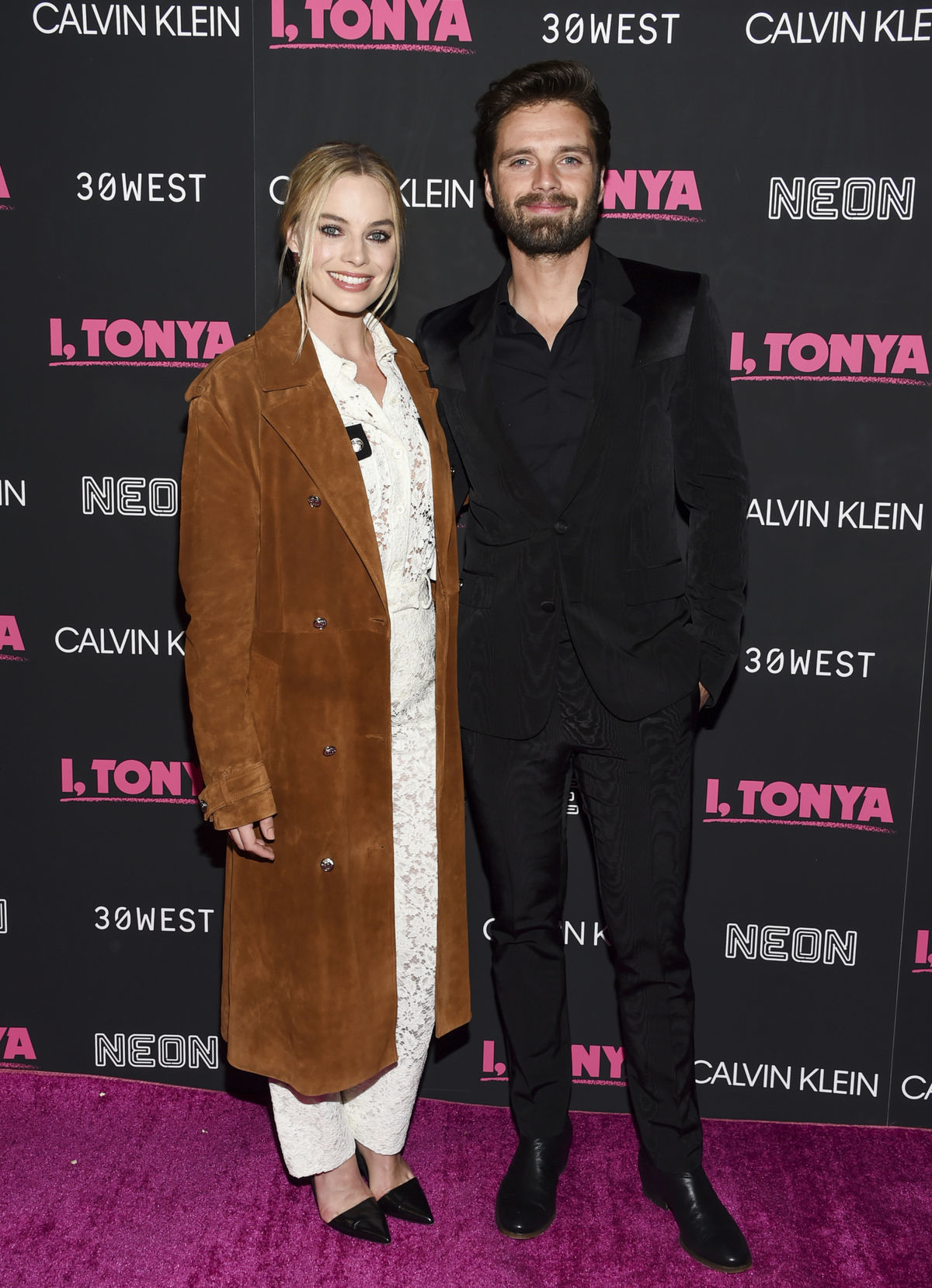 Herečka Margot Robbie a jej kolega z filmu Ja,...