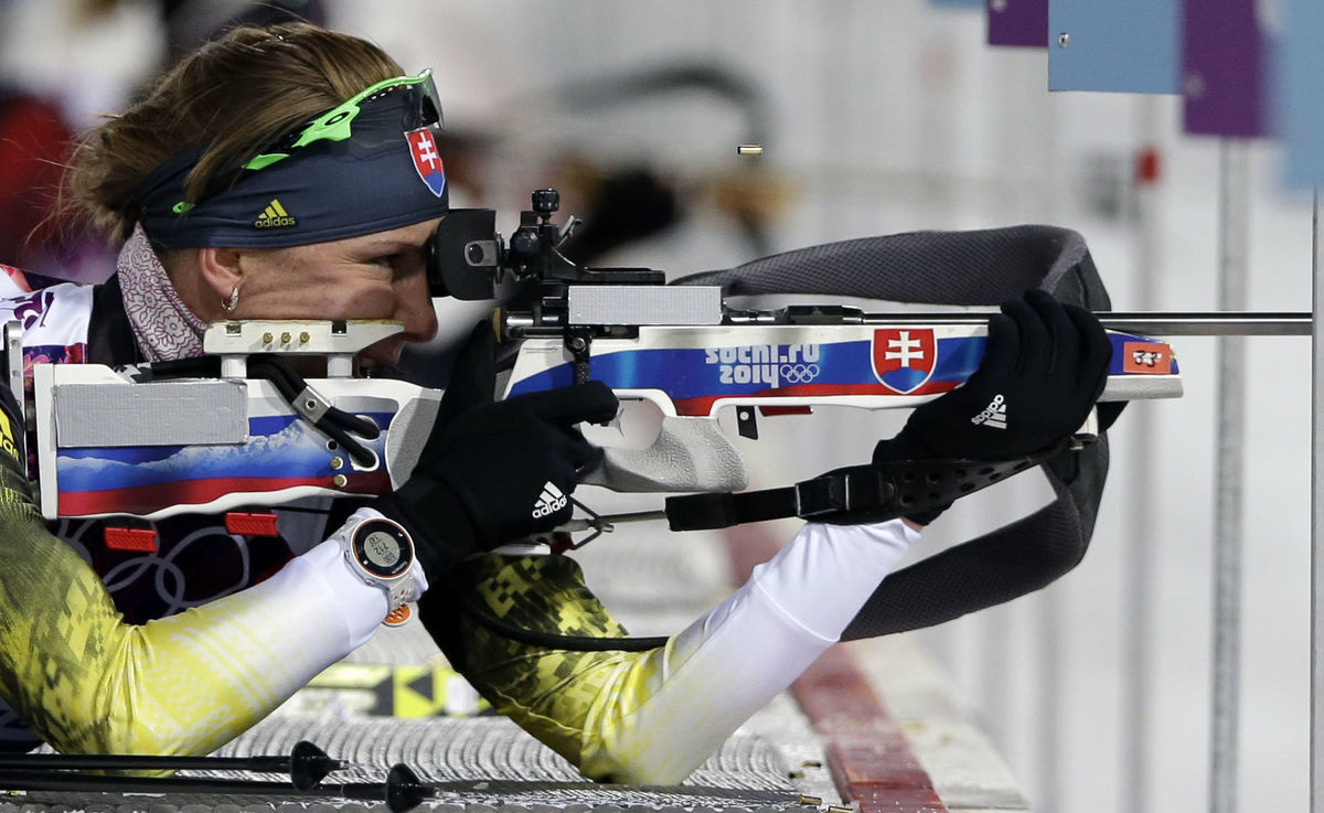 Anastasia Kuzminová na ZOH 2014 v Soči.