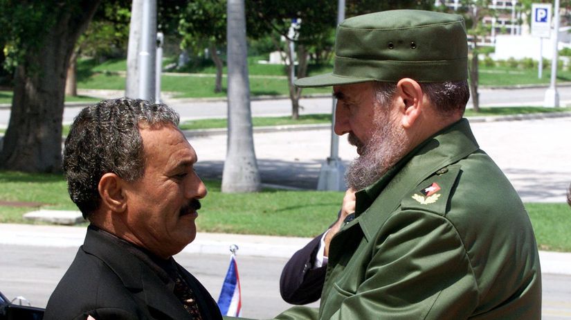 Alí Abdalláh Sálih a Fidel Castro