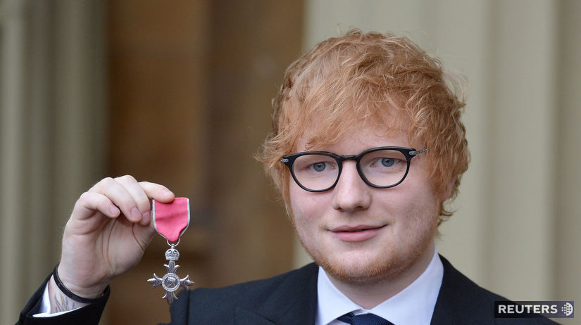 Britský spevák a skladateľ Ed Sheeran.