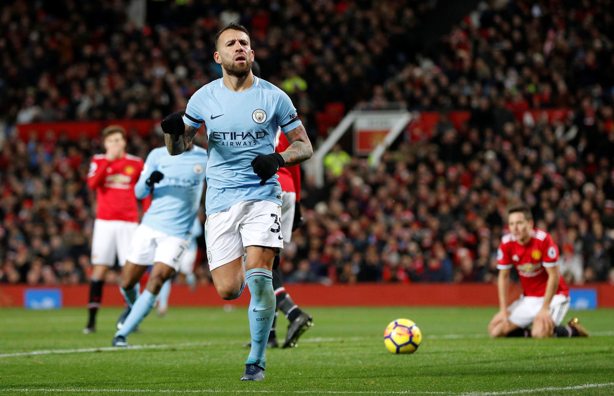 Nicolas Otamendi sa teší z gólu na 2:1 pre...