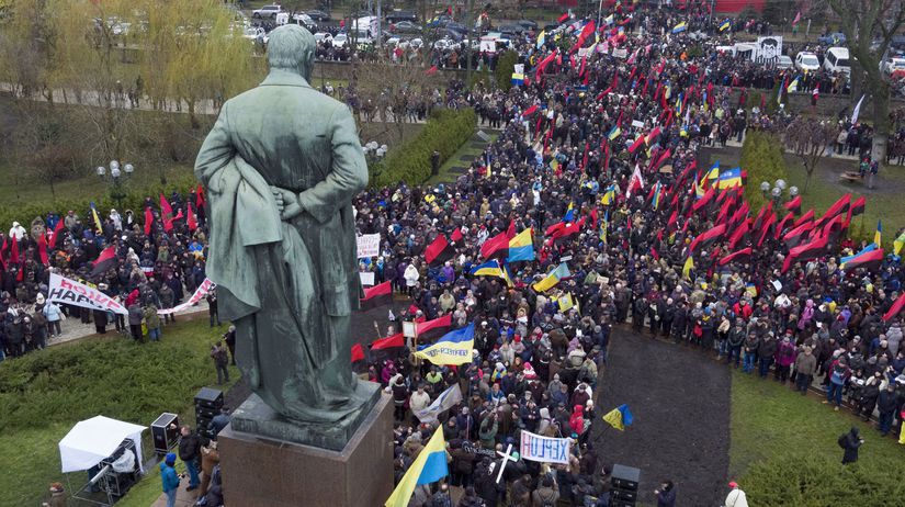 ukrajina, saakašvili, kyjev, protest
