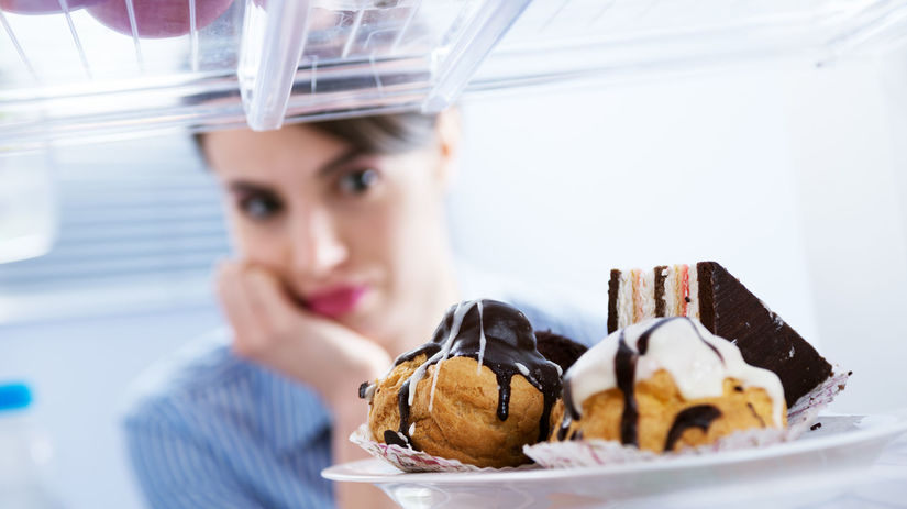 žena, koláč, diéta, diabetes