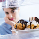 žena, koláč, diéta, diabetes