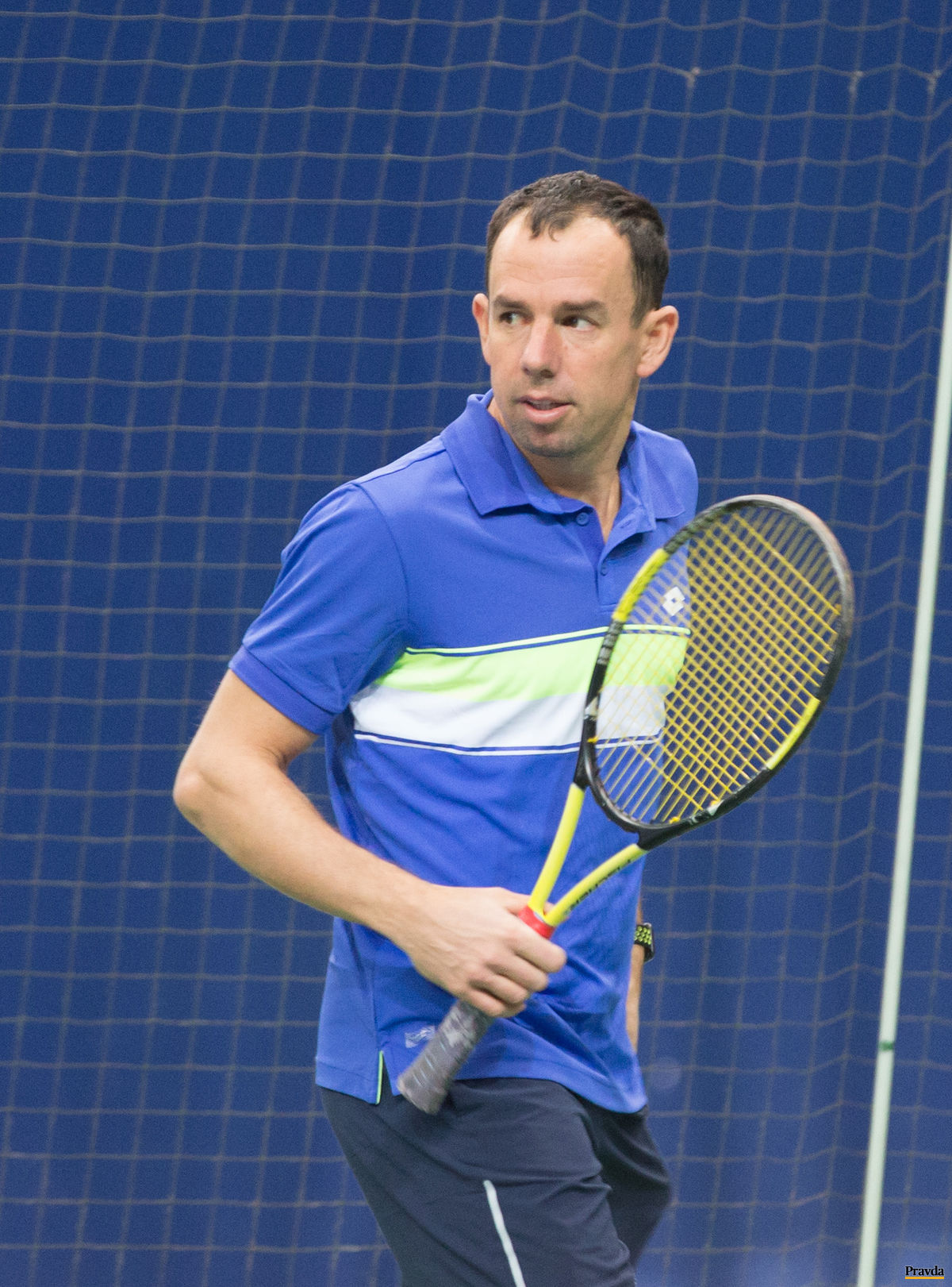 Dominik Hrbatý na tréningu.