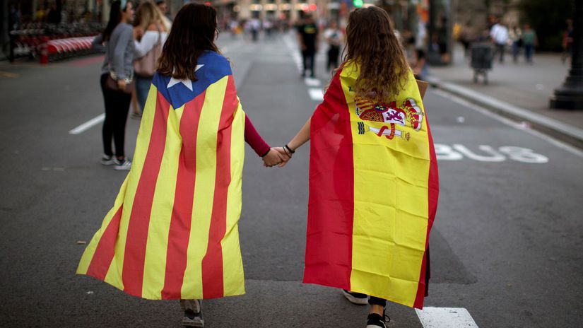 Katalánsko, Španielsko, vlajka, voľby