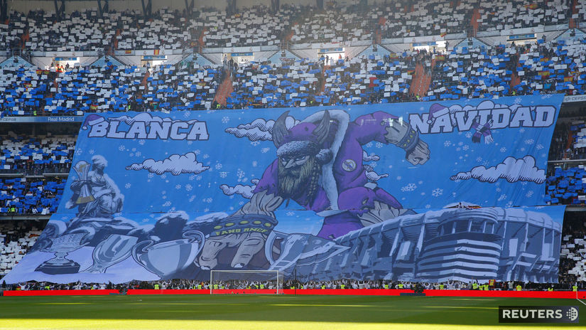 Choreo fanúšikov Realu Madrid pred zápasom s...