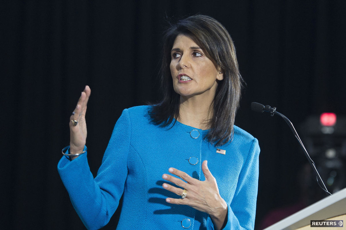 Nikki Haleyová, veľvyslankyňa USA pri OSN.