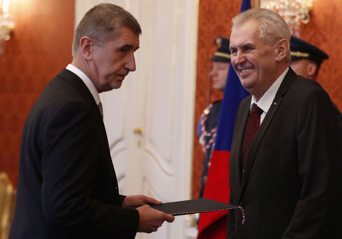 Andrej Babiš s prezidentom Milošom Zemanom, keď...