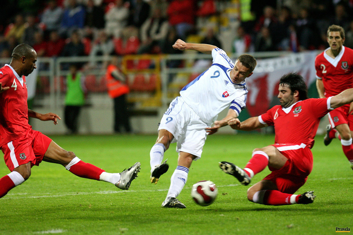 Marek Mintál v reprezentačnom drese v roku 2008.