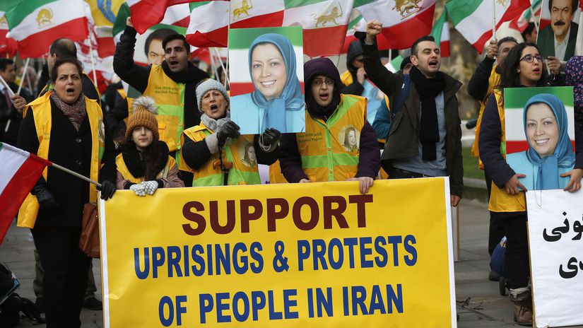 iran, protest, pochod, londyn