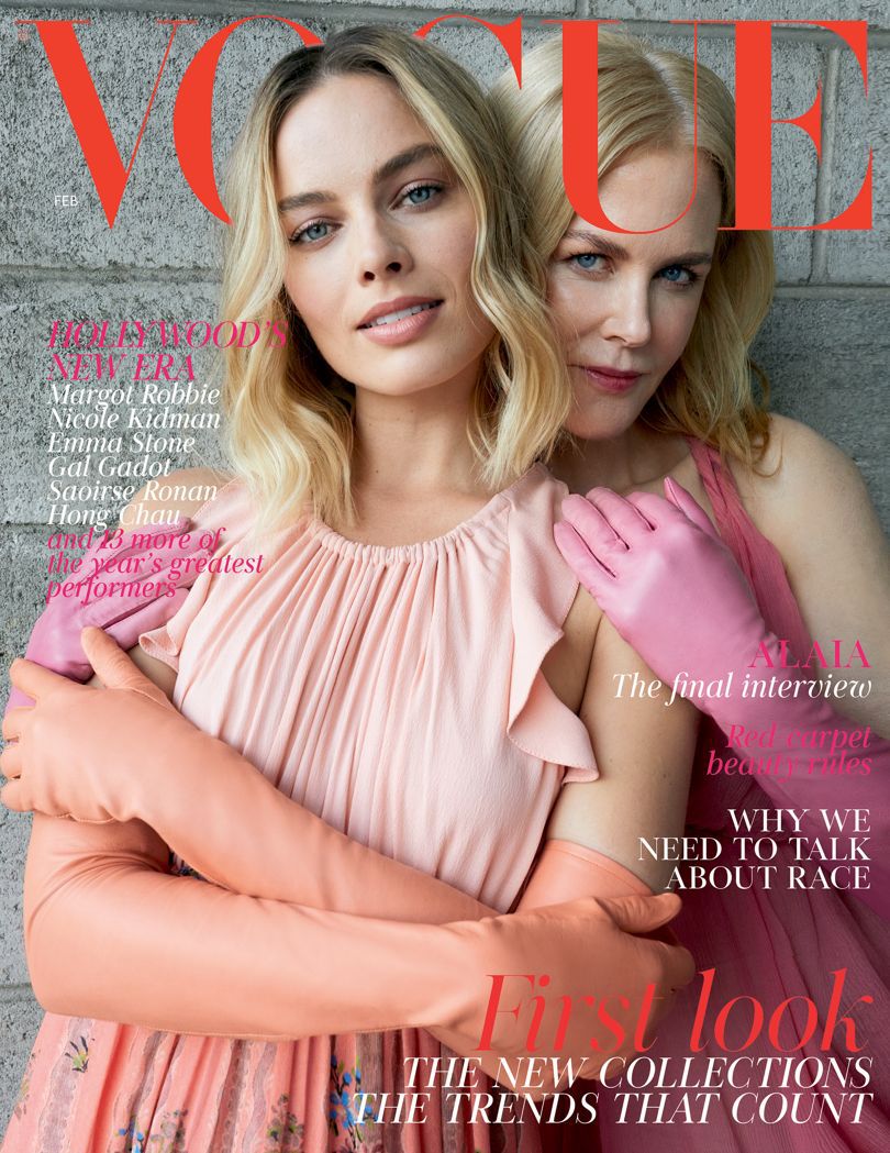 Herečky Nicole Kidman (vpravo) a Margot Robbie...