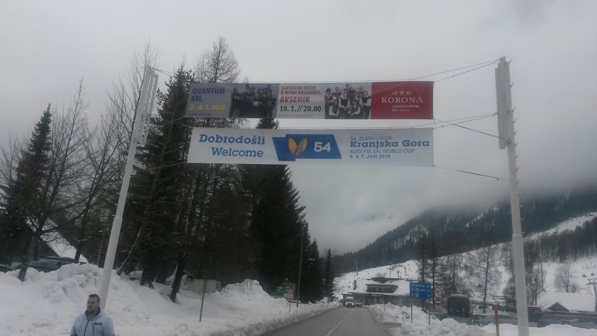 Príchod do Kranjskej Gory.
