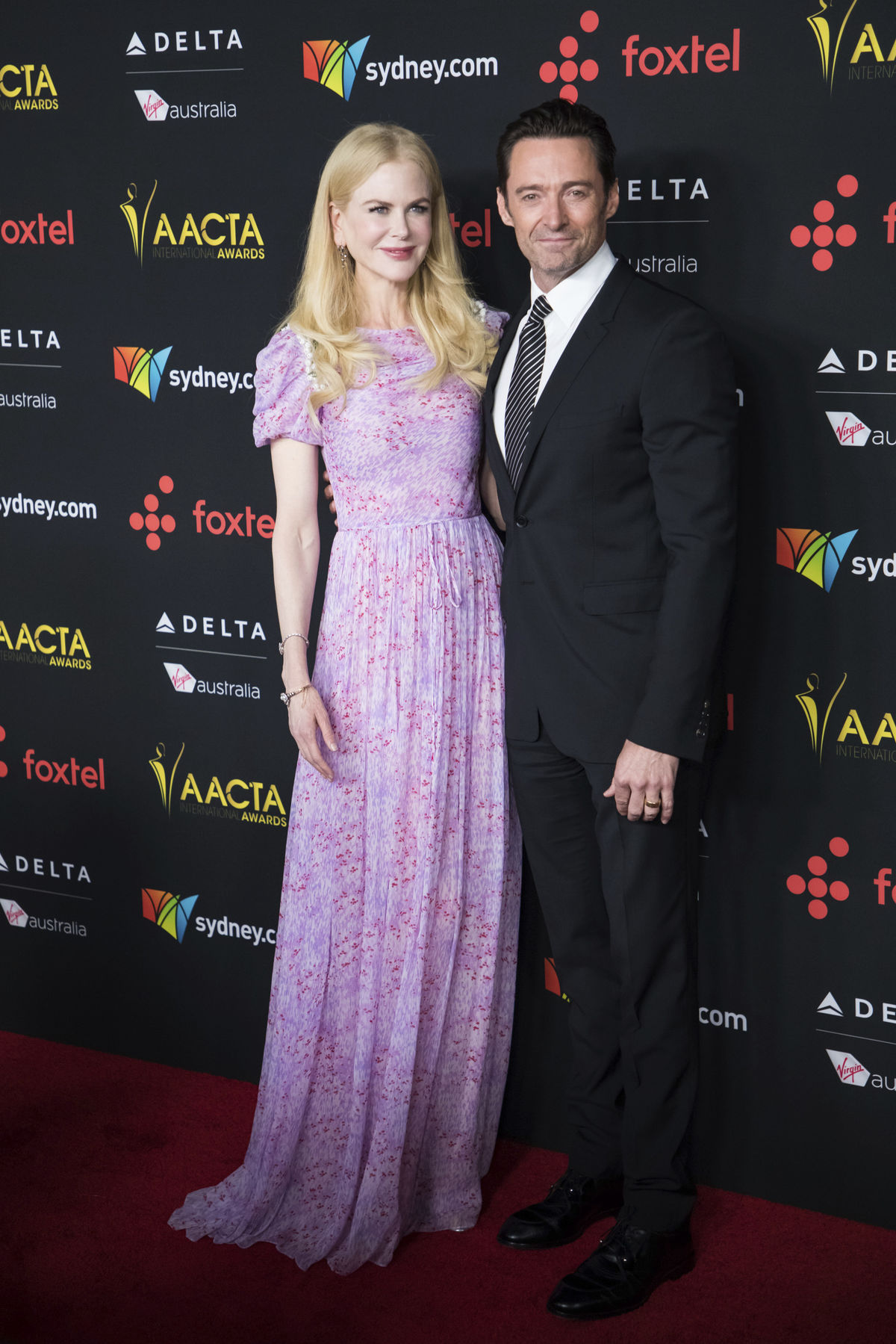 Herečka Nicole Kidman a jej kolega Hugh Jackman...