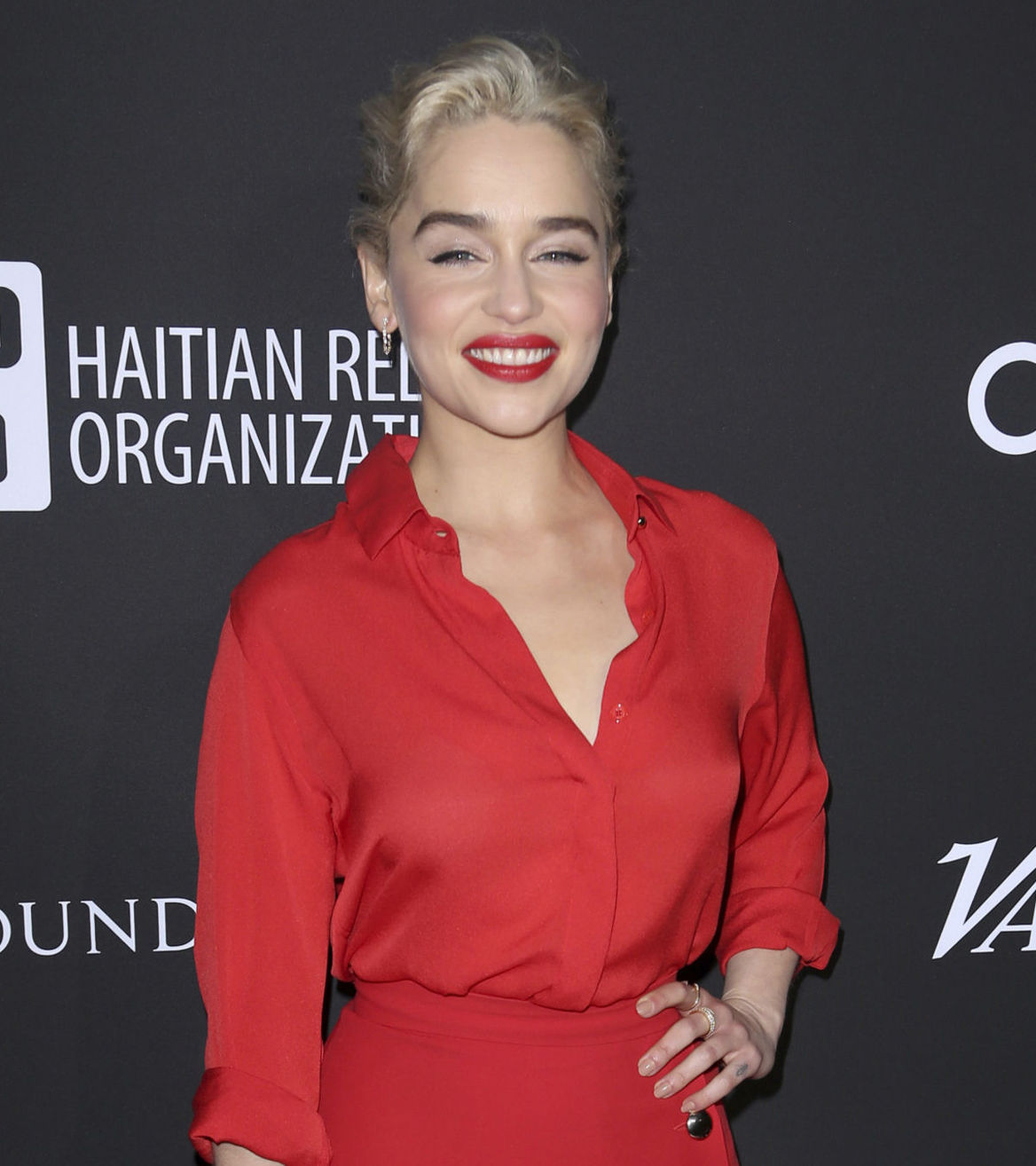 Britská herečka Emilia Clarke.