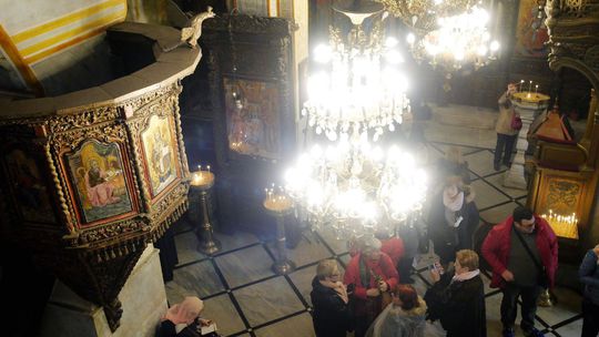 Ortodoxný chrám zvestovania v Nazarete.