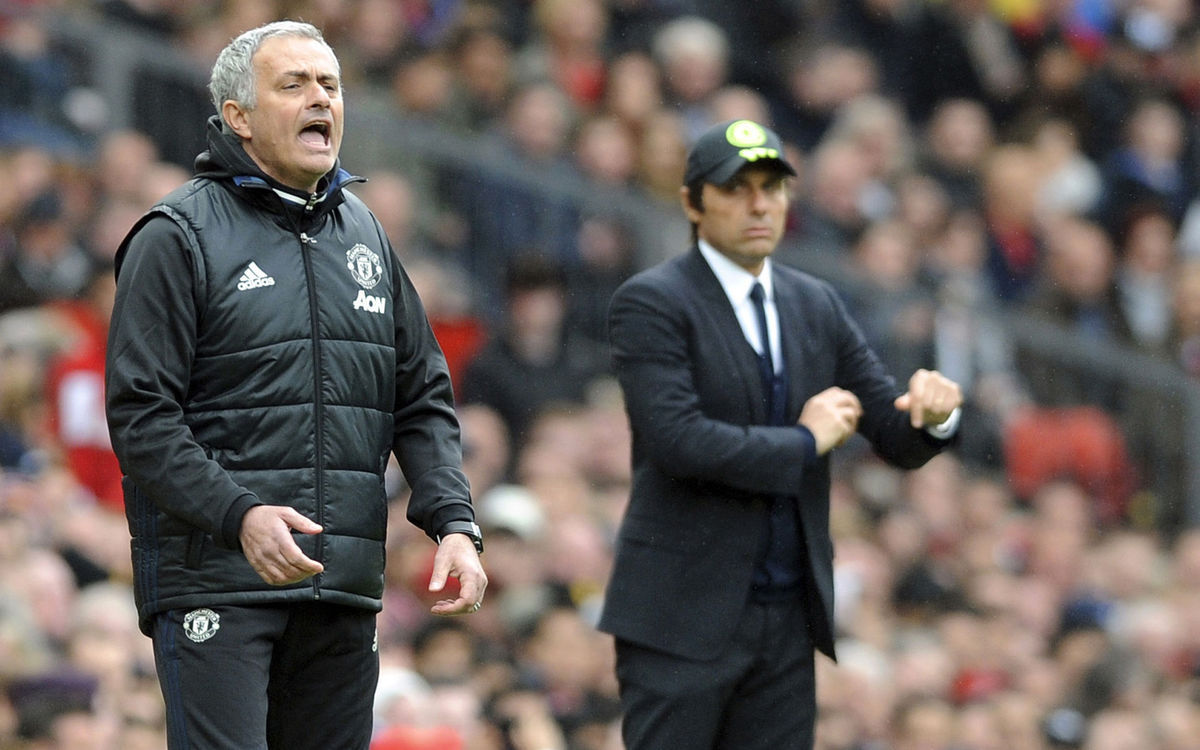 José Mourinho (Manchester United) a Antonio...