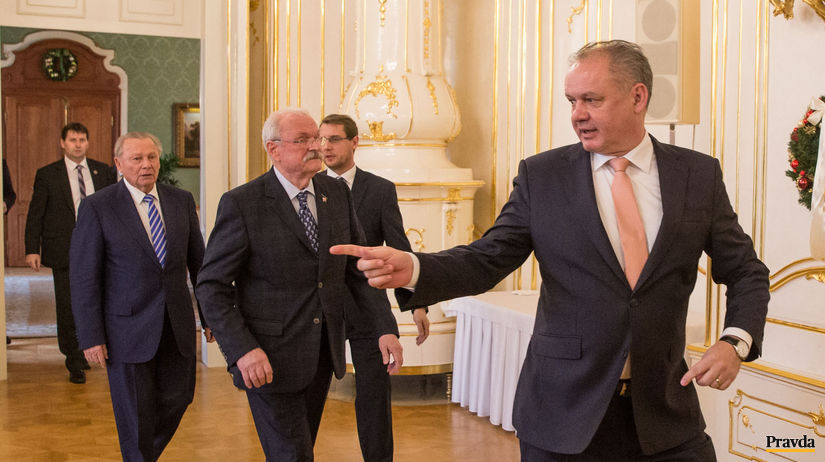 Traja prezidenti Slovenskej republiky.