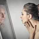 mladosť, staroba, starnutie, vek, roky, zrkadlo