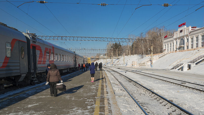 Transsibírska magistrála, vlak, železnica, Rusko