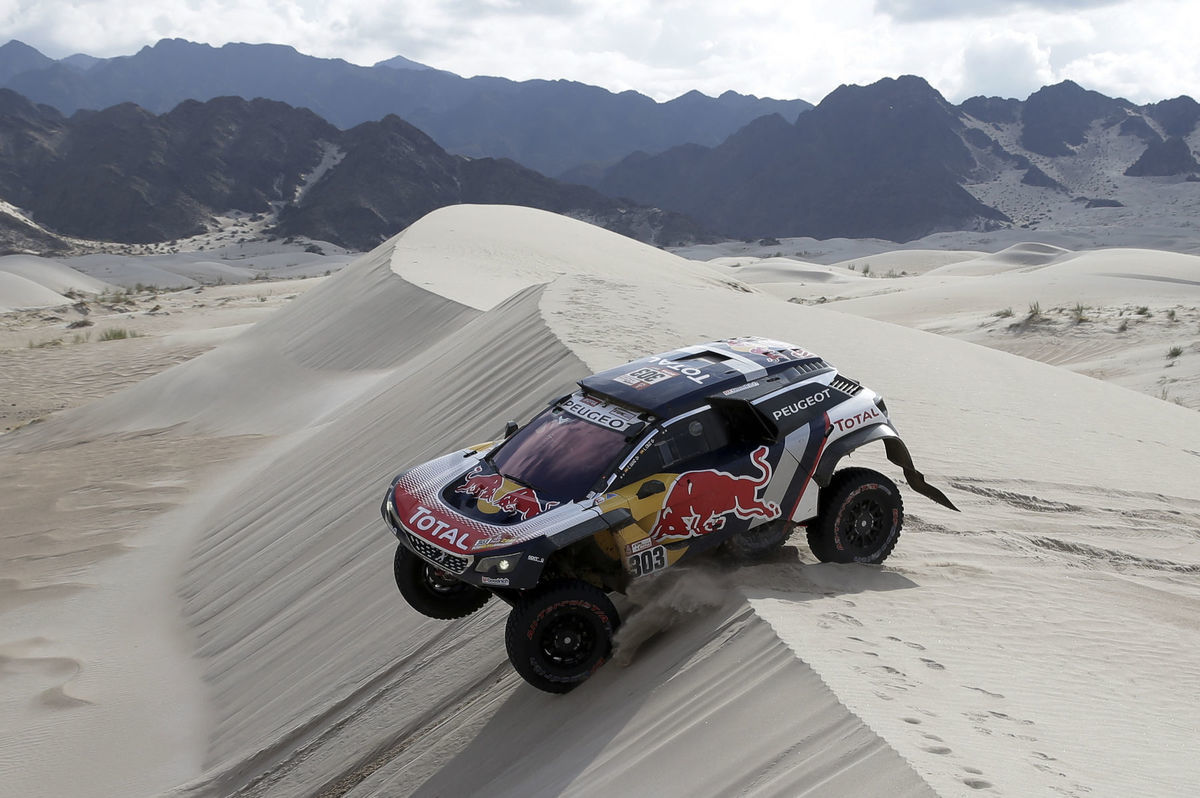 Carlos Sainz na trati Rely Dakar 2018.
