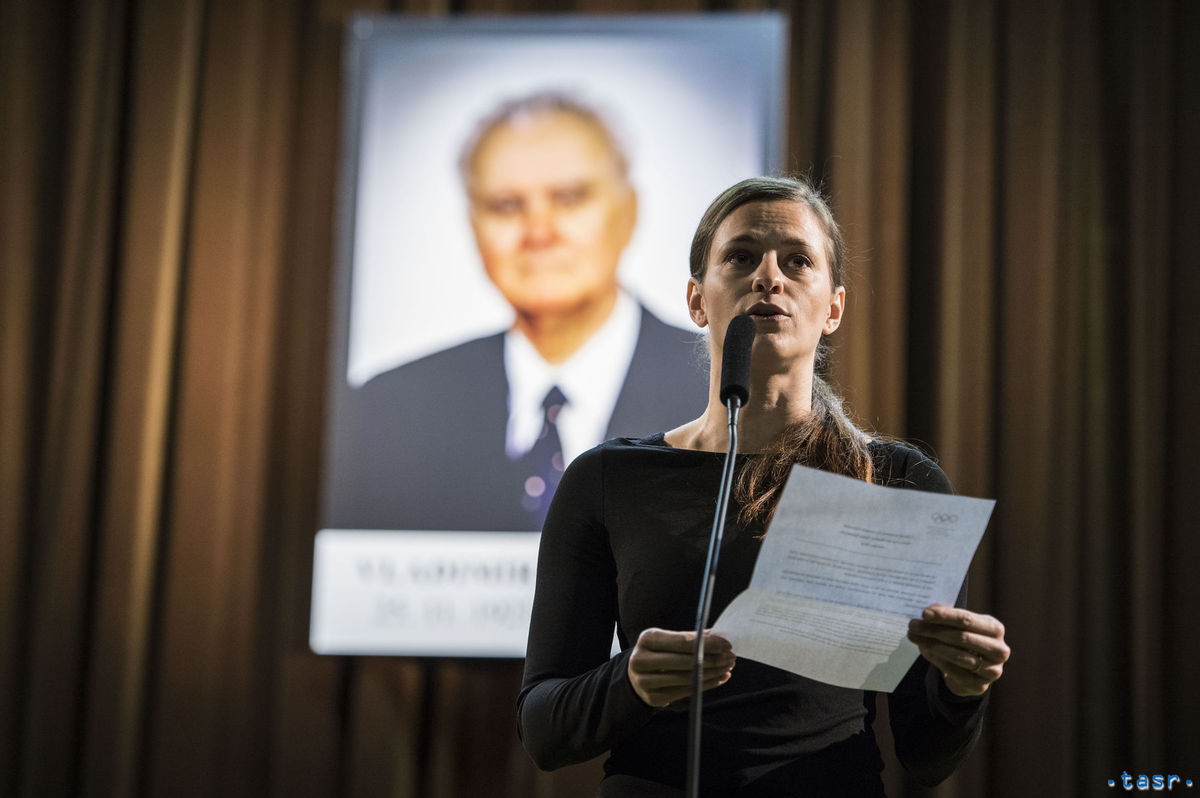 Danka Barteková pri rozlúčke s Vladimírom...