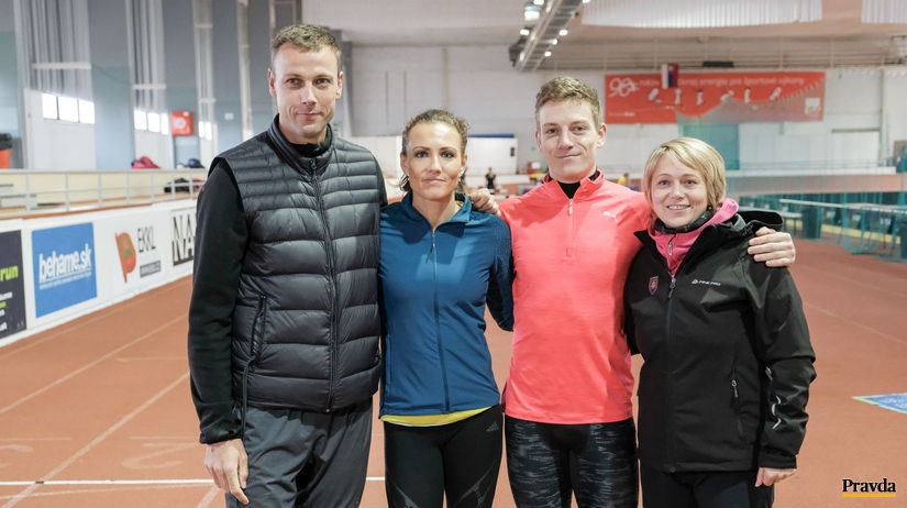 Sprava trénerka Naďa Bendová, atléti Ján Volko...