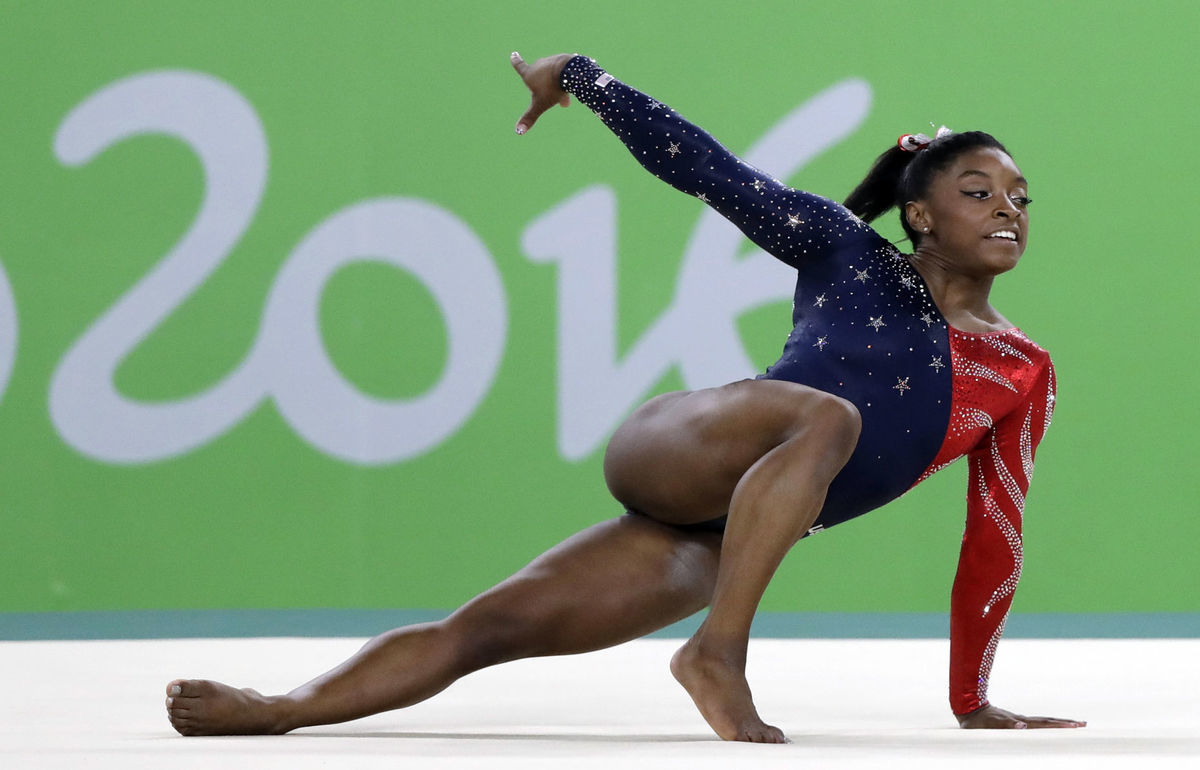 Simone Bilesová na OH v Riu.