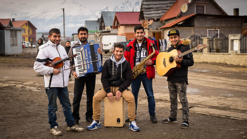 Gypsy band Lomnické Čháve.