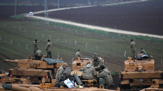 Turecká armádna technika použitá pri operácii...