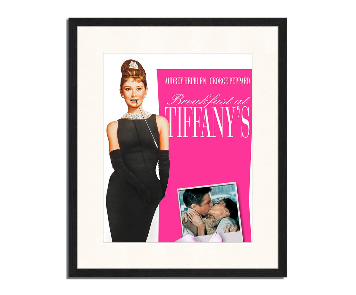 Poster romantického filmu Raňajky u Tiffanyho...