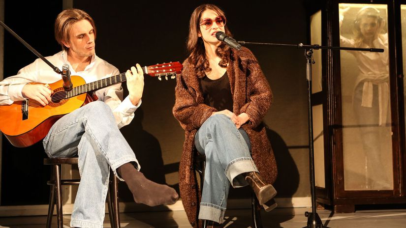 S Monikou Potokárovou v inscenácii SND Kabaret...