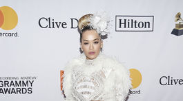 Speváčka Rita Ora na Pre-Grammy Gala And Salute To Industry Icons.