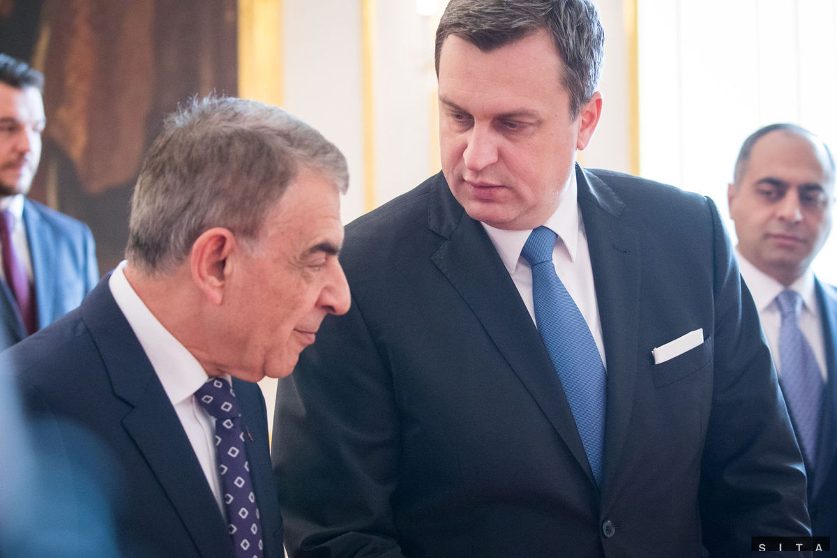 Predseda parlamentu Andrej Danko a predseda...