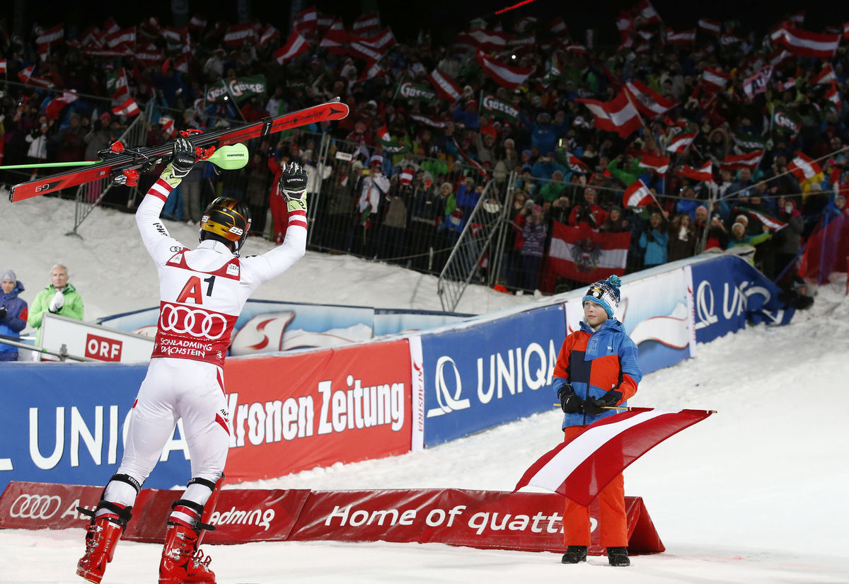 Marcel Hirscher máva rakúskym fanúšikom.