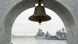 Vladivostok, Rusko, lode, zvon, prístav