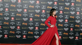 Herečka Ana Turpin prichádza na vyhlásenie cien Goya Film Awards v Madride. 