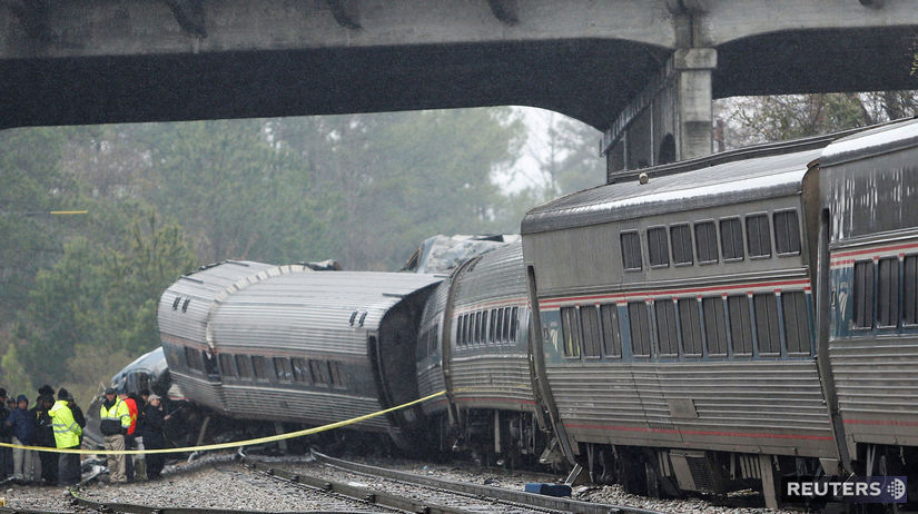 Vlak, nehoda, USA