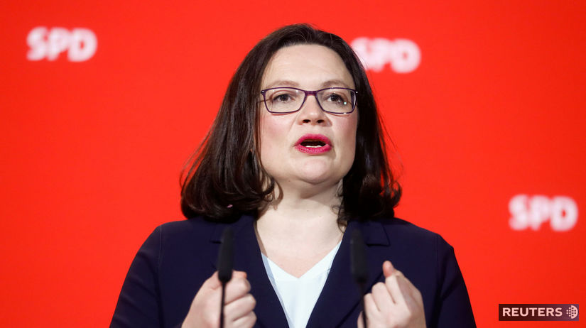 budúca šéfka nemeckej strany SPD Andrea Nahlesová.