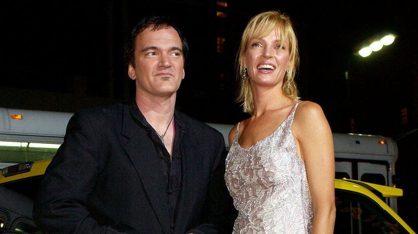Quentin Tarantino a herečka Uma Thurman