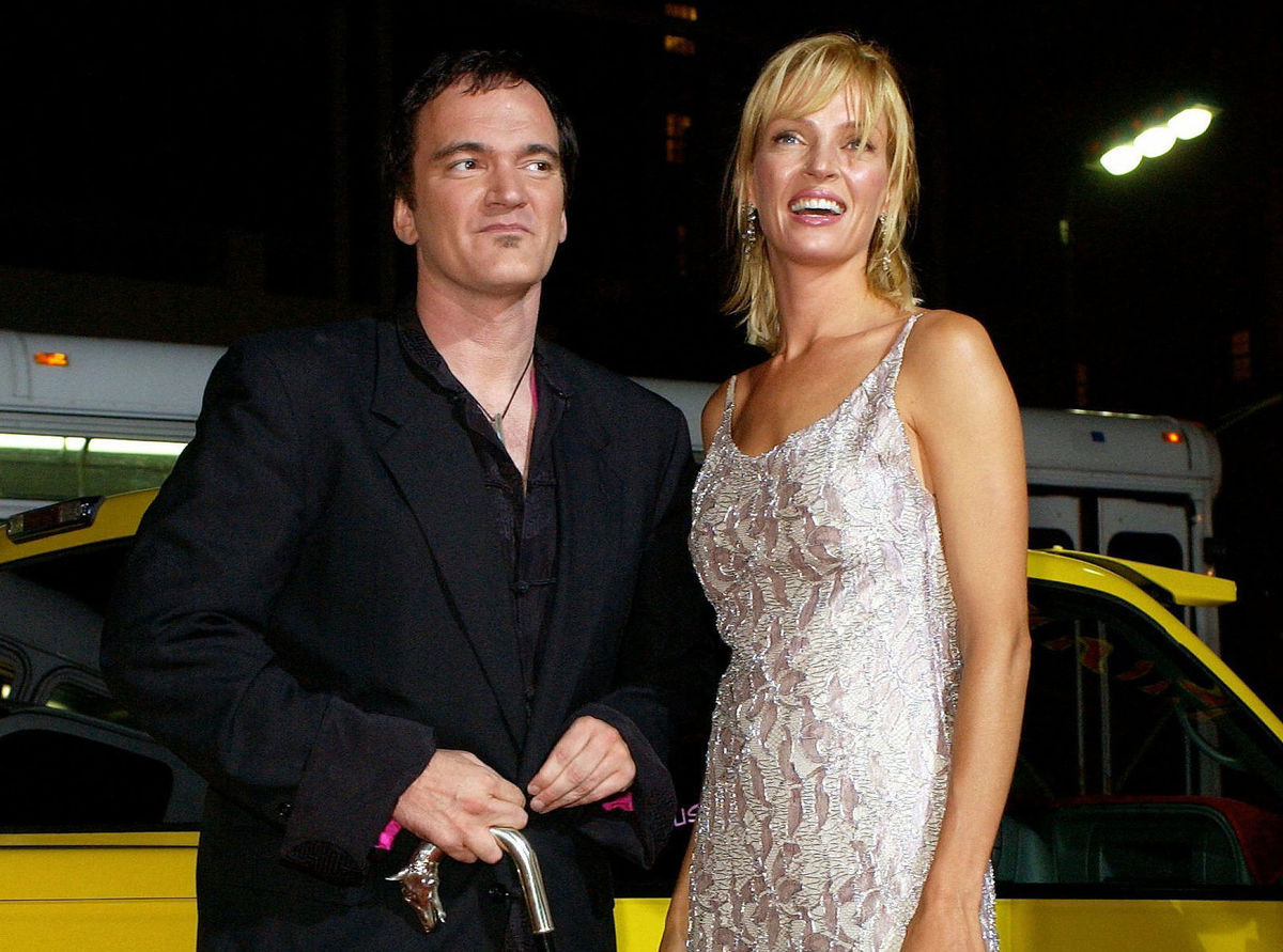 Režisér Quentin Tarantino a herečka Uma Thurman...
