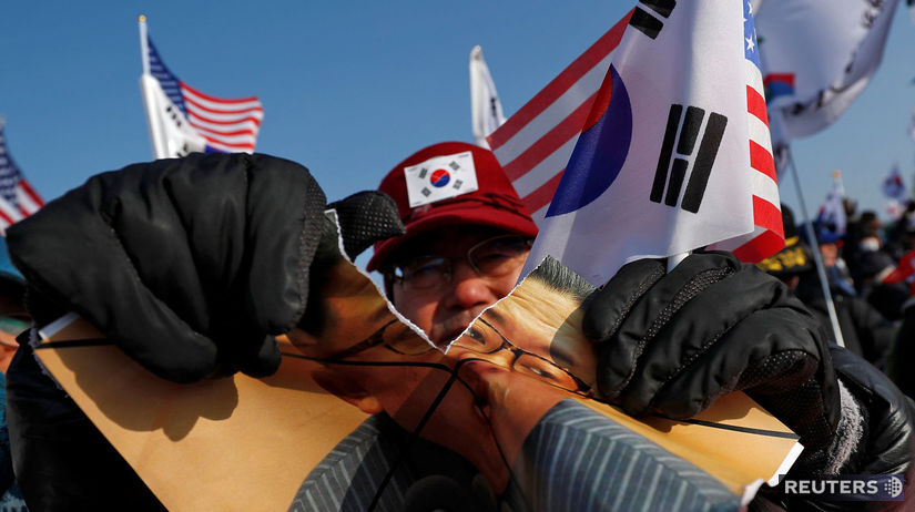 Južná Kórea, protest