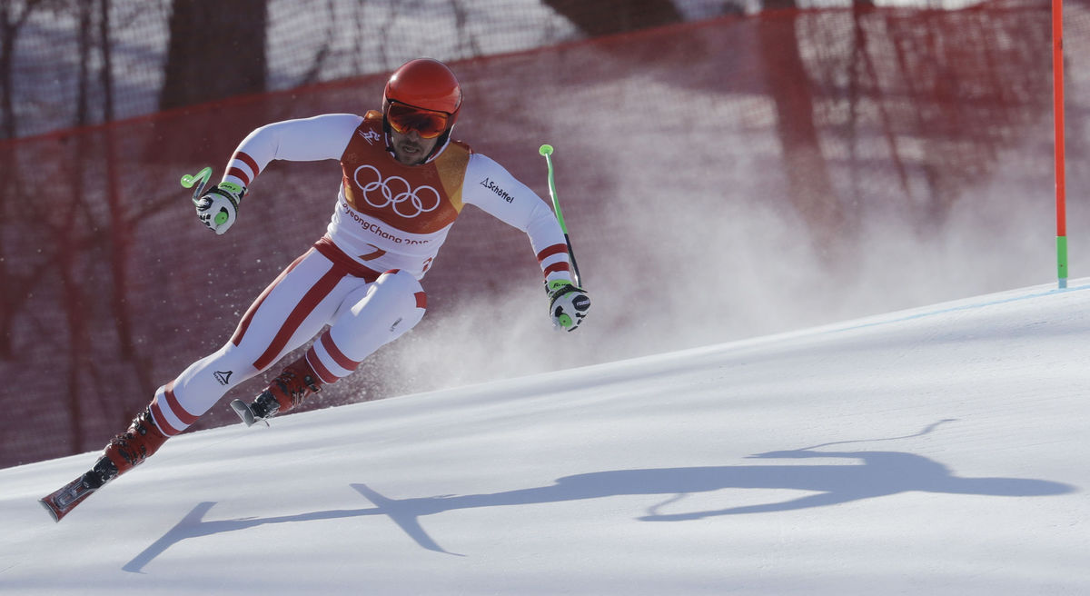 Marcel Hirscher počas superkombinácie.