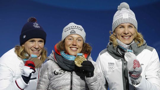 ZOH 2018, biatlon, striebro, Kuzminová